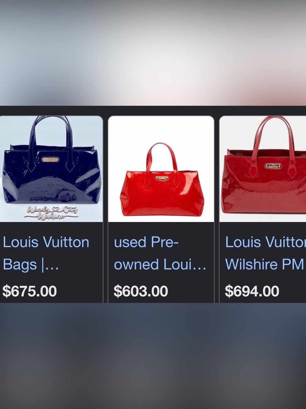 Louis Vuitton Wilshire Vernis Handbag - Picture 7 of 7